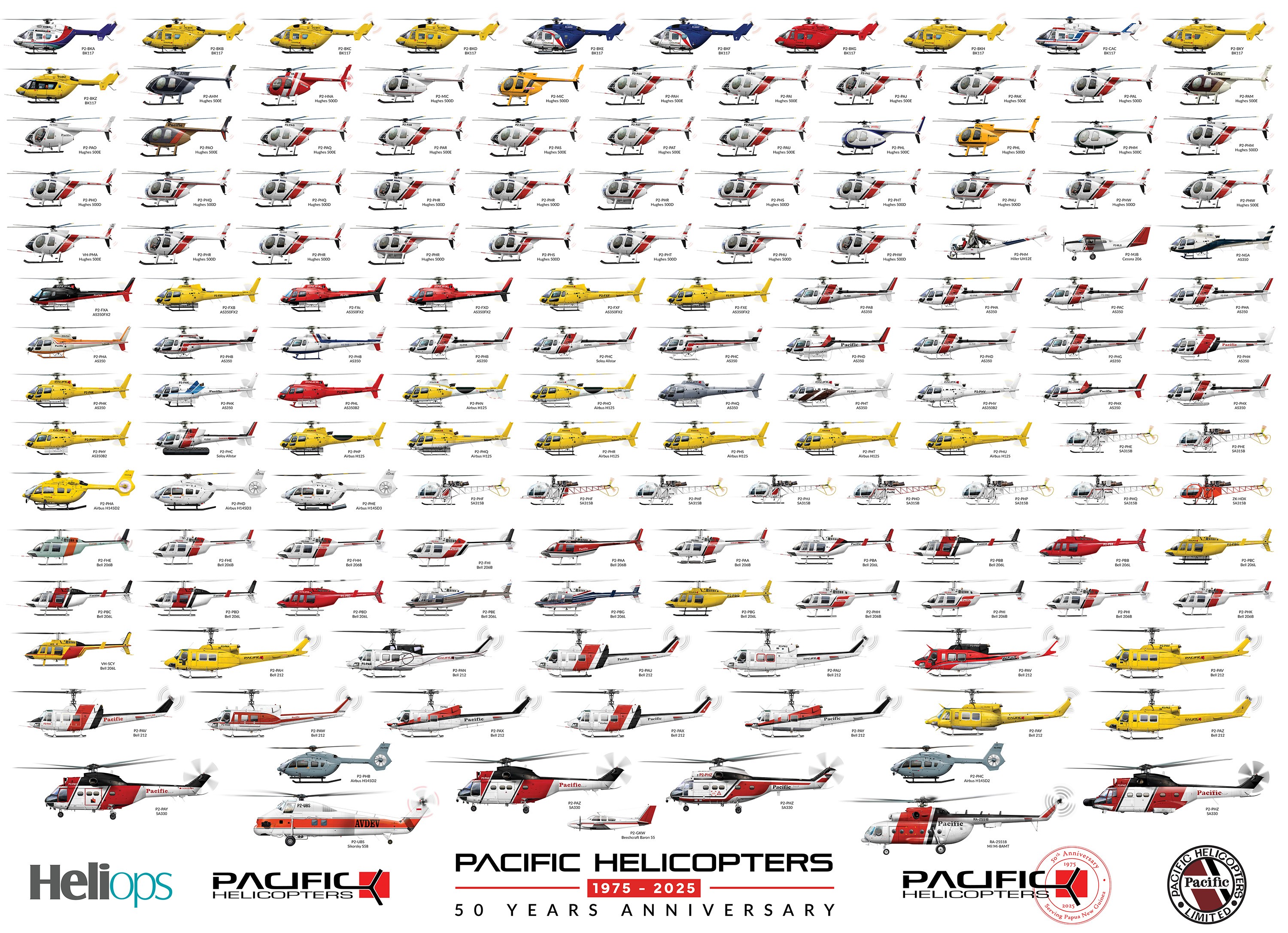 Pacific Helicopters PNG - 50th Anniversary